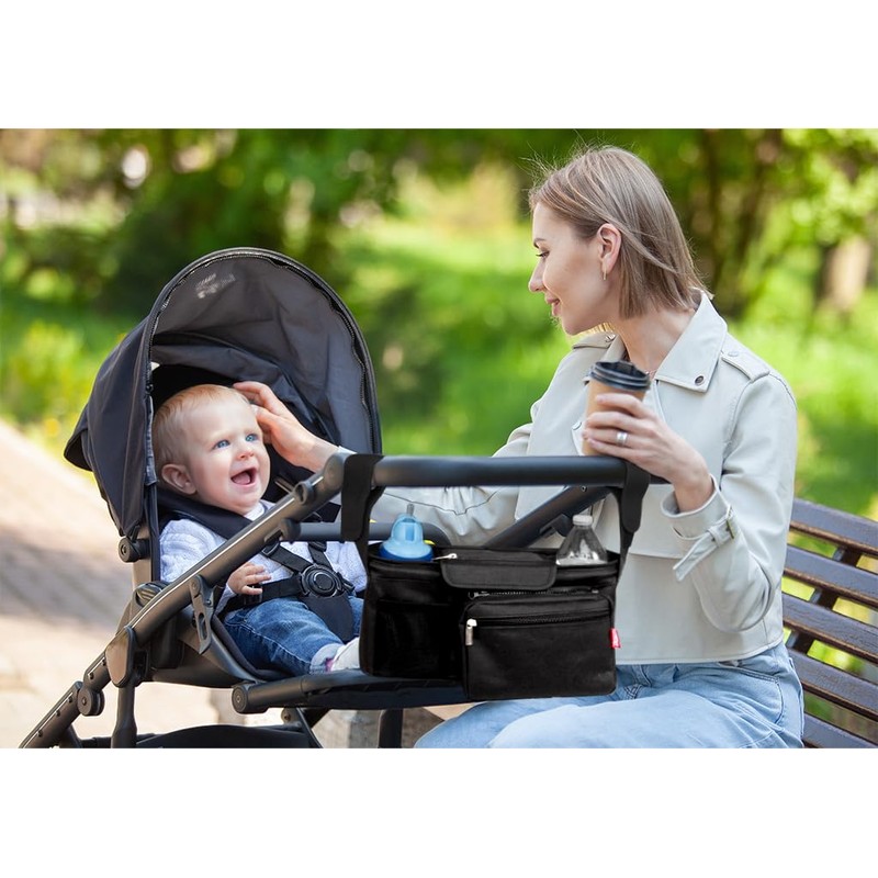Nuby Deluxe Stroller Organizer with Removeable Pouch