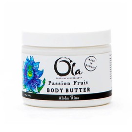 Tropical Apothecary Tropical Apothecary OLA Passion Fruit Body Butter C Moisturizing with Pure Coconut Oil and Hawaiian Plant Extracts - Ideal for Dry Skin - 2.1oz
