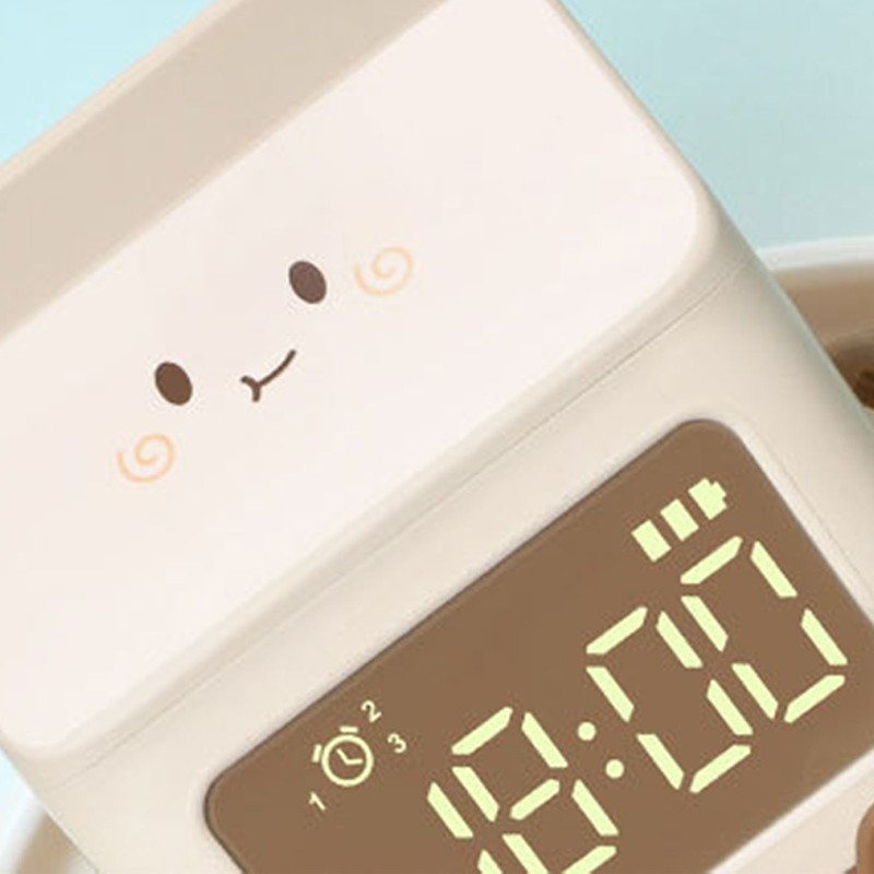 Fun Milk Box Alarm Clock Student Countdown Cartoon Alarm Clock