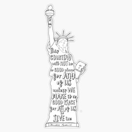 Statue Of Liberty Roosevelt Quote Bumper Sticker Vinyl Decal 5"