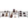 Simple Houseware 3-Tier Stackable Shoes Rack Storage Shelf, Black