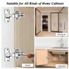 Evanda Cabinet Hinges, 2 Pack Stainless Steel Overlay Soft Close