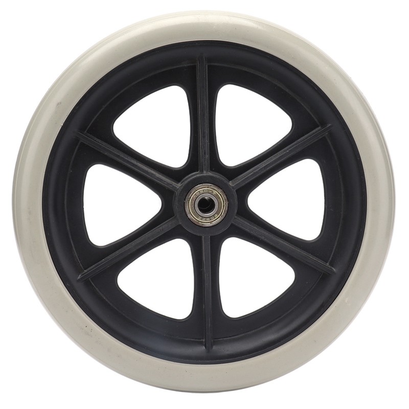 Wheelchair Wheel 8in PU Walker Caster Replacement Skidproof with Ball