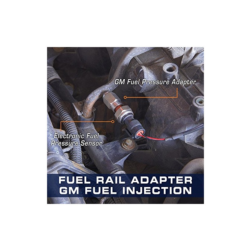 GlowShift -4 an Fuel Rail Fuel Pressure Sensor Thread Adapter