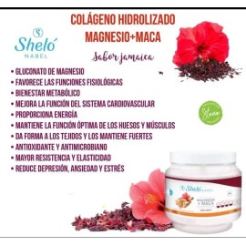 2 Colágeno Hidrolizado Magnesio + Maca 450g De Jamaica Shelo