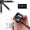 Lola Make Up by Perse Pencil Sharpener with Lid Dual