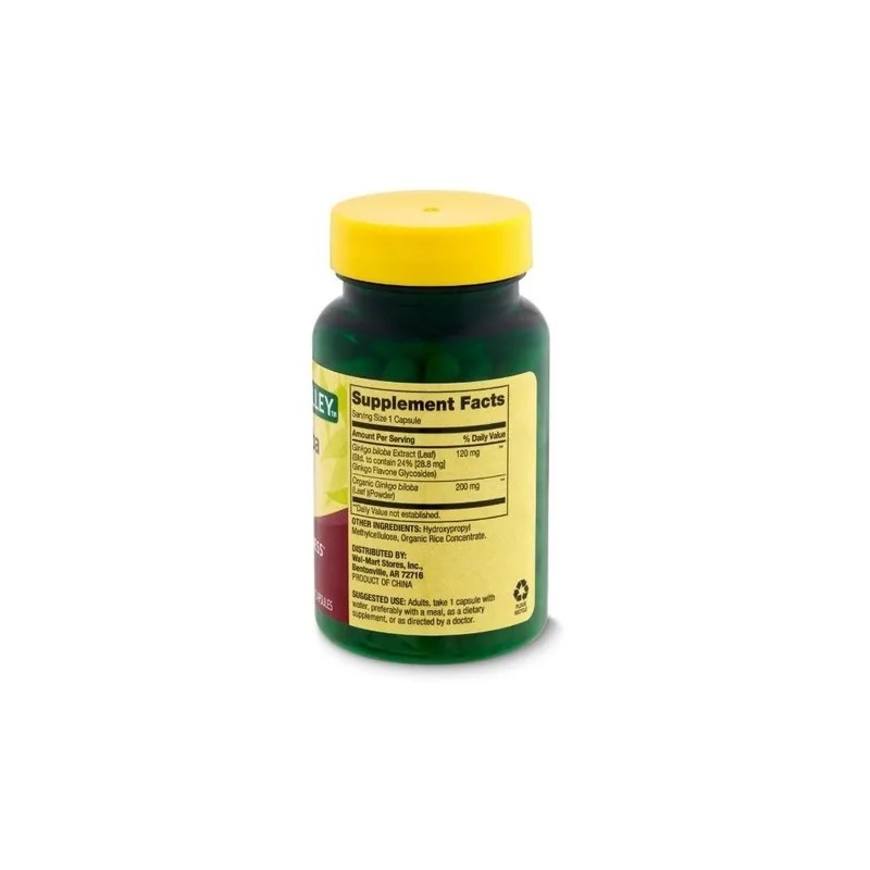 Ginkgo Biloba 120 Mg 90 Caps Ayuda Memoria Reduce Fatiga