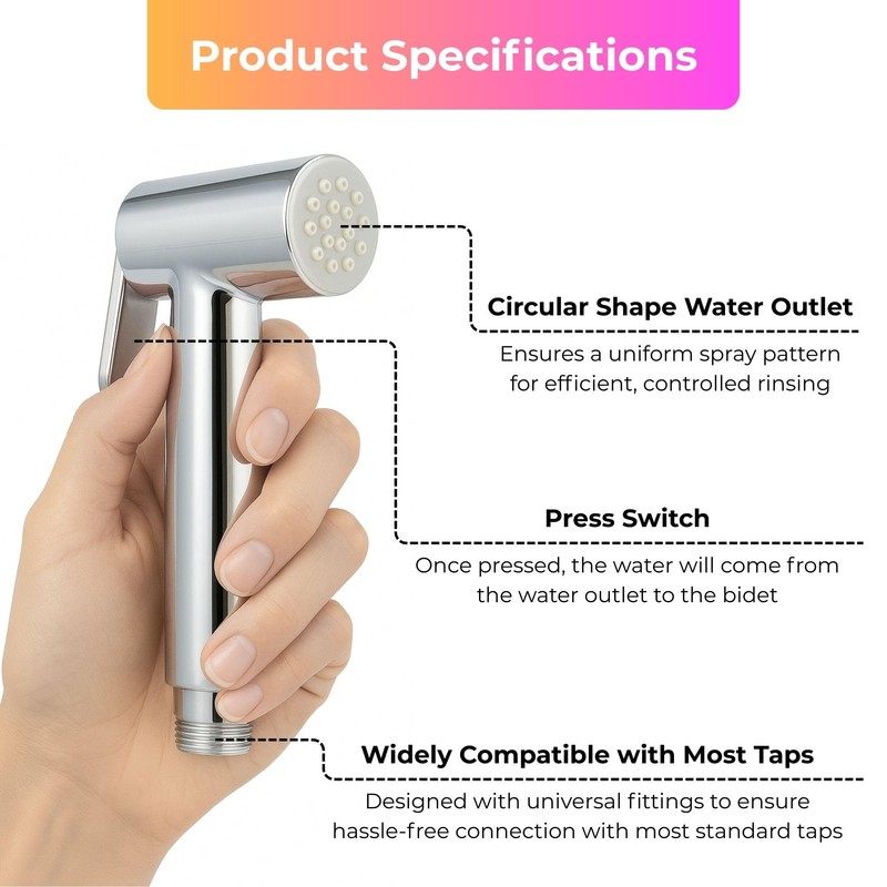 Tap Bidet Sprayer Kit for Baby Hygiene – 2m Hose,