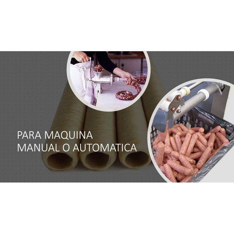 Tripa de Colágeno Comestible de 16mm Incluye 2 Sticks Para