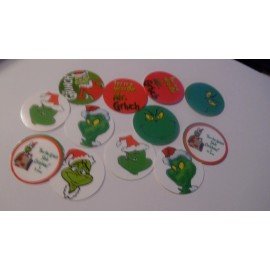 Unbranded Pre Cut One Inch Bottle Cap Image CHRISTMAS CARTOON Free Shipping - photo, 15 images