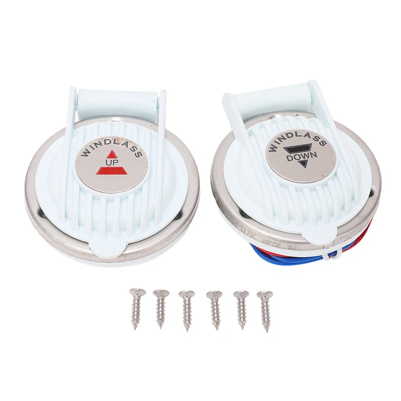 2PCS Windlass Foot Switch Rust Proof Windlass Up and Down