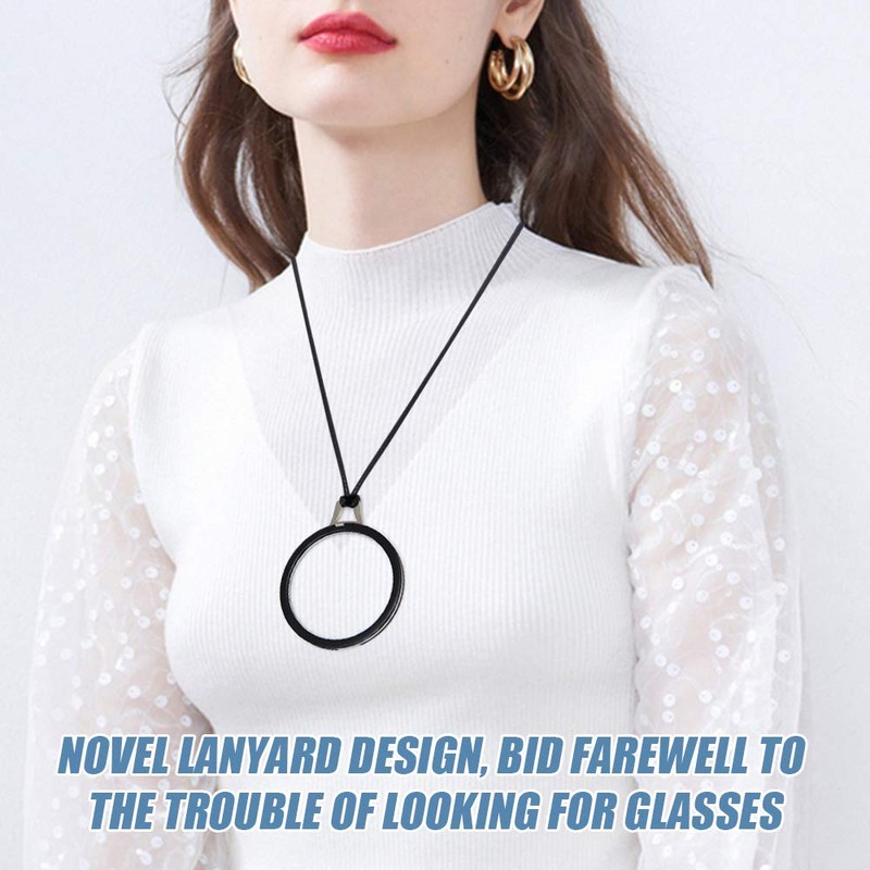 TERAISE Reading Glasses Necklace Readers for Women Anti-loss Lightweight Eyeglasses