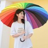 Youyijia 45inch Rainbow Umbrella Windproof 16 Rib Large Golf Umbrella