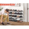 MISSLO 4 Tier Long Shoe Organizer for Closet Shoe Rack