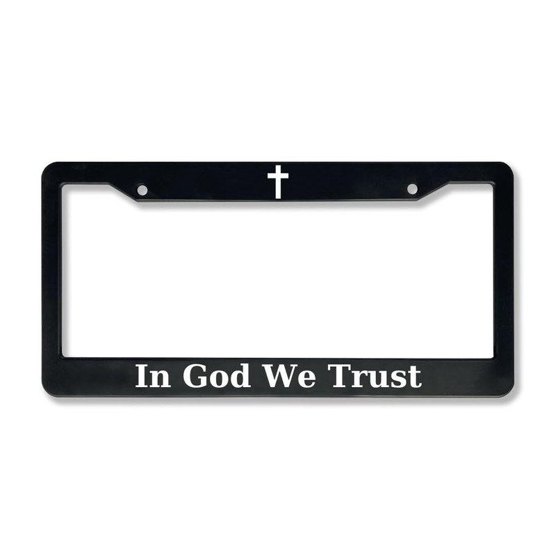 in God We Trust | Christian License Plate Frame (Pack