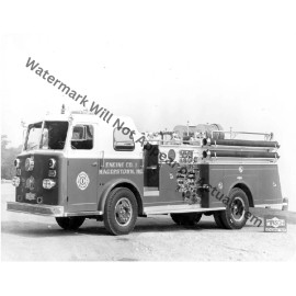 Pirsch Hagerstown Md Fire Truck Vintage Photograph Print 8.5x11"
