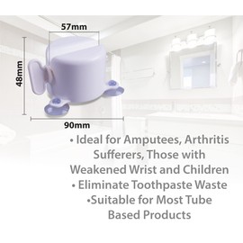 Aidapt Tube Squeezer, Toothpaste Tube Squeezer, rolling Tube Squeezer Ideal for Amputees, those with a Weakened Grip or Arthritis Eliminate toothpaste Wastage Easy squeeze for Children or Elderly