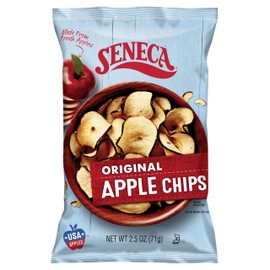 Seneca Original Apple Chips | Made from Fresh 100% Red Delicious Apples | Yakima Valley Orchards | Seasonally Picked | Crisped Apple Perfection | Foil-Lined Freshness Bag | 2.5 ounce (Pack of 12)