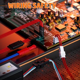 PEBA Crimping Tool and Dupont Connector Kit - 24 Types of Dupont 2.54 mm Connectors & Crimp Pins, 2.5 mm JST-XH & JST-SM Contacts and Housings, for DIY Electronics - Suitable for AWG 32-20 Wires