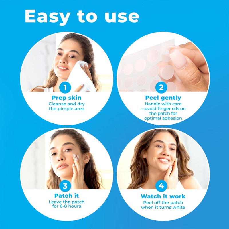 PatchRx Pimple Patches for Face (500 Patches), Hydrocolloid Acne Patches