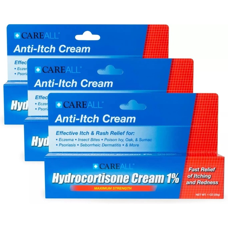 careall #1 cremas de hidrocortisona al 1 %, 1oz, alivia