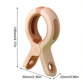 Boxwizard Pack of 5 Pegs Beach Towel Size Clip Clips Large Quilt Dry Clips Bed Sheet Holder Beach Chairs Windproof Strong Plastic Clothes Pegs