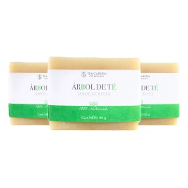 Jabón Natural Árbol De Té Tea Garden Company 3 Pz 150 Gr
