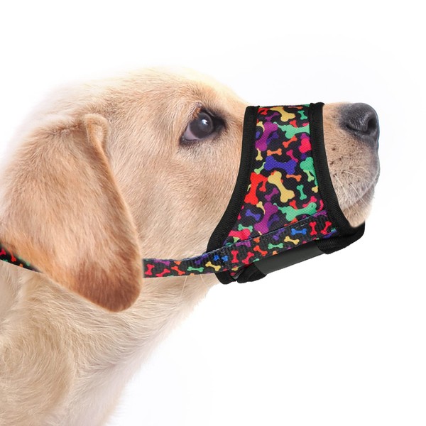 LUCKYPAW Dog Muzzle, Soft Dog Muzzles for Small Medium Large