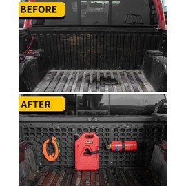 Maxzina Front Bed Molle Panel Compatible with 2005-2023 Toyota Tacoma 5FT Truck Bed Panel Rear Cargo Storage Shelf 2022 Tacoma Accessories