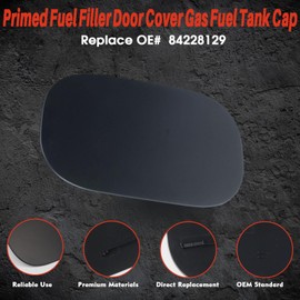 84228129 Primed Fuel Filler Door Cover Gas Fuel Tank Cap Hatch Compatible with 2018-2024 GMC Terrain AT4, Denali, SL, SLE, SLT, Replacement for Genuine GM 84228129
