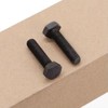 M12-1.75 x 50mm (6 pcs) Black Hexagon Head Bolt, Grade