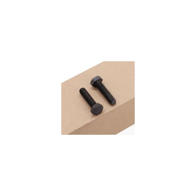 M12-1.75 x 50mm (6 pcs) Black Hexagon Head Bolt, Grade