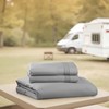Hearth & Harbor Short Queen Sheets for RV, Grey RV