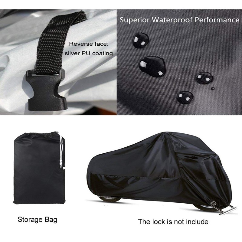 Anftop Winter proof motorcycle cover, waterproof 210D fabric.