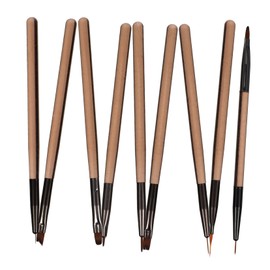 BIUDECO 9pc Nail Art Brush Set Professional Nail Design Supplies Brush Portable Stylish