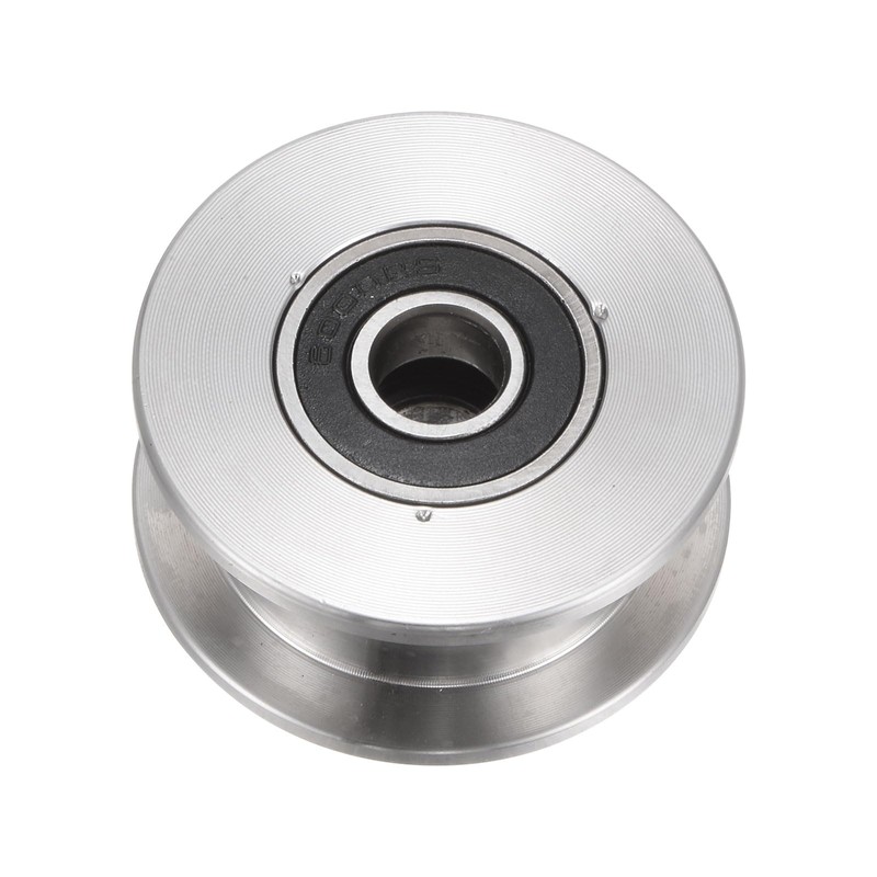 sourcing map 1pcs H Groove Track Wheel, 1.89" 304 Stainless