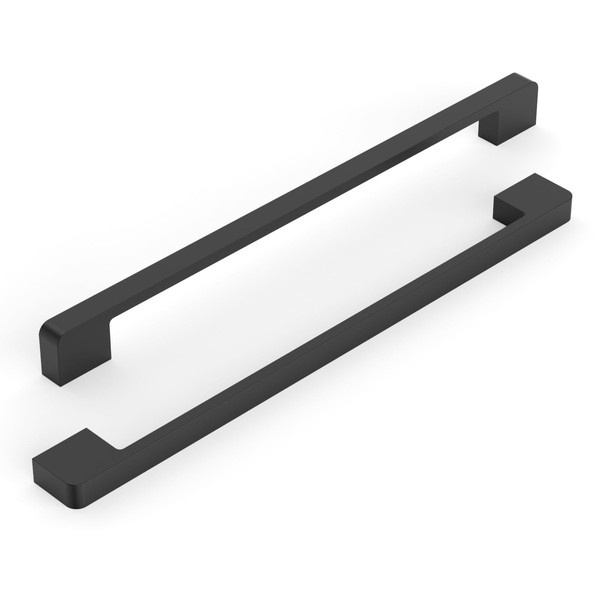 KNOKLOCK 10 Pack 8.8 Inch(224mm) Kitchen Cabinet Handles Matte Black