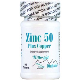 Dialyvite - Zinc 50 Plus Copper - 90 Tablets