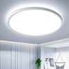 OTREN LED Flat Ceiling Light, 6500 K Round Bathroom Lamp,