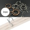 WYAN Pack of 20 Metal Curtain Rings Hanging Rings and