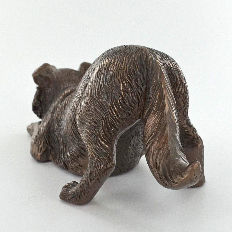 Beauchamp Bronze Border Collie Dog Figure Cold Cast Bronze