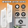 Biaungdo 2 Pairs Tilt Latch, Plastic Construction Window Tilt Latch