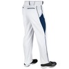 CHAMPRO Boys Youth Triple Crown Baseball Pant, White, Navy, Large
