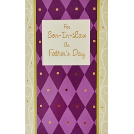 Greeting Card Happy Father's Day For Son-in-Law - Thanks For Being Great, White