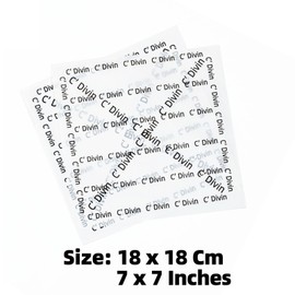 Roppolo White Waxed Deli Paper Sheets, 100 Pcs 7 * 7 Inch Food Basket Wrap for Sandwiches, Burgers, Food Food Liner for bakery boxes