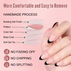 ZAHRVIA Press On Nail Gel Nails Salon Acrylic Natural Collection