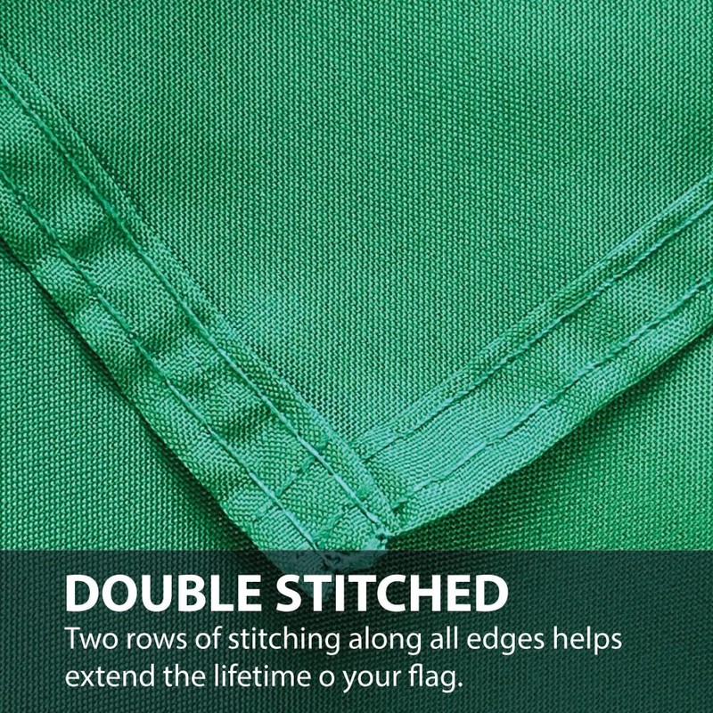 NWFlags Plain Green Flag 18" x 12" 75d Premium Polyester