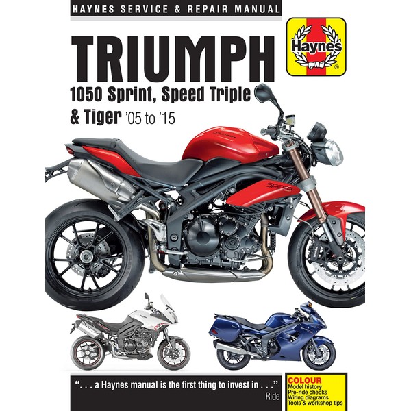 Triumph Sprint, Speed Triple and Tiger, 2005-2015 Haynes Repair Manual: