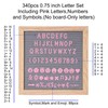 G GAMIT Felt Letter Board Letters Sets - Pre-cut 340pcs