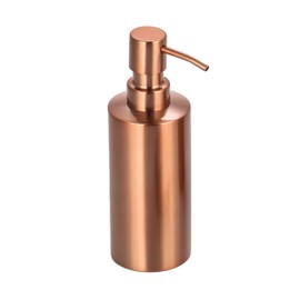 MSV Seifenspender Hans Flüssigseifen-Spender, Edelstahl Fassungsvermögen 6 x 6 x 18 cm - Kupfer